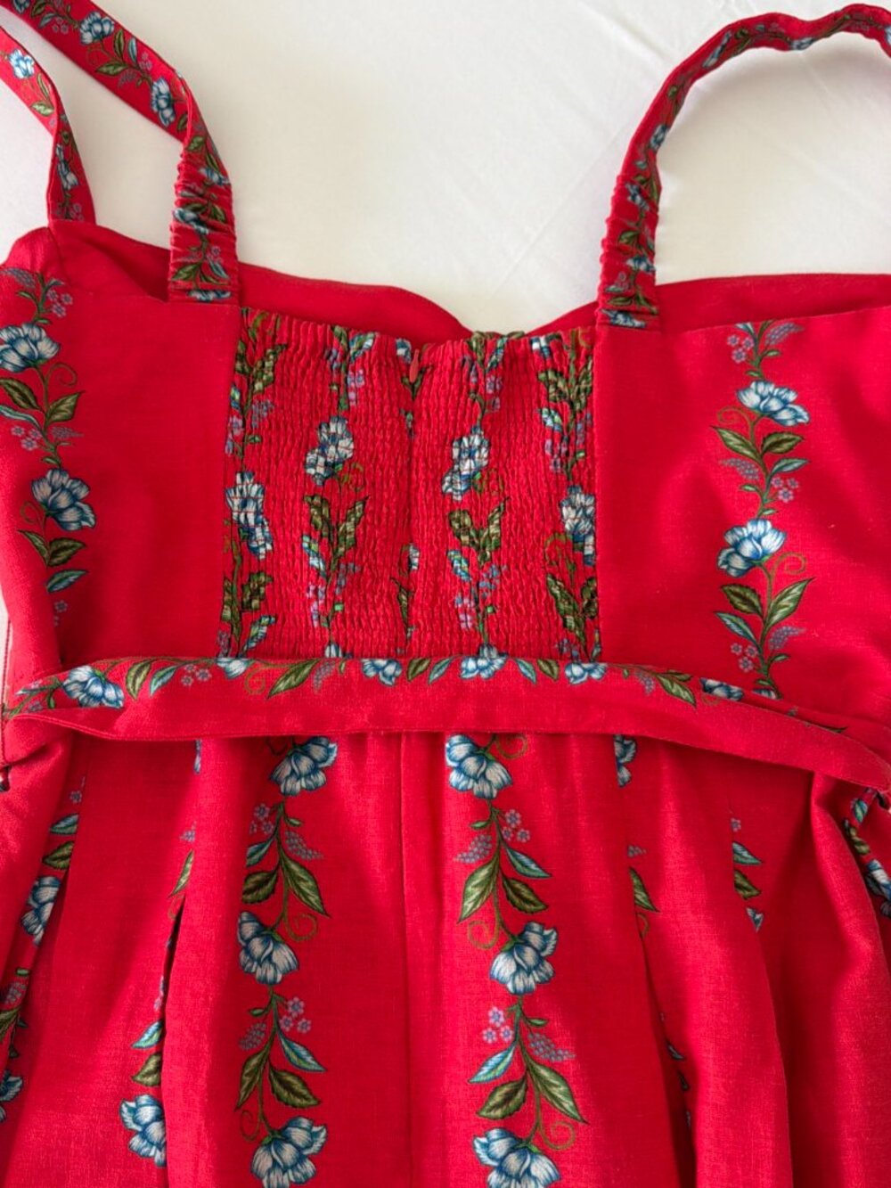 NWT Farm Rio Womens XL Mini Dress Red Sweet Bloom Bouquet Floral Coquette Boho - Picture 12 of 16
